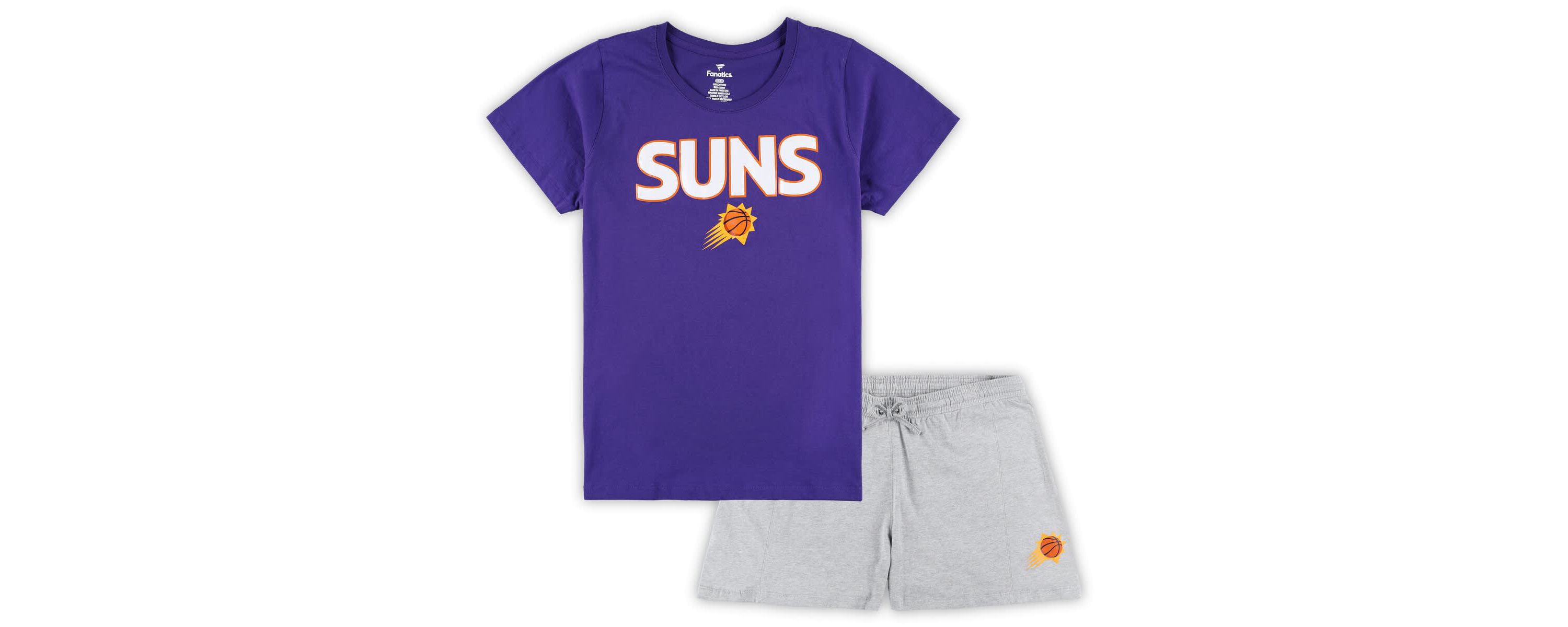 NBA Fanatics Phoenix Suns Plus Size T-Shirt & Shorts Combo Set