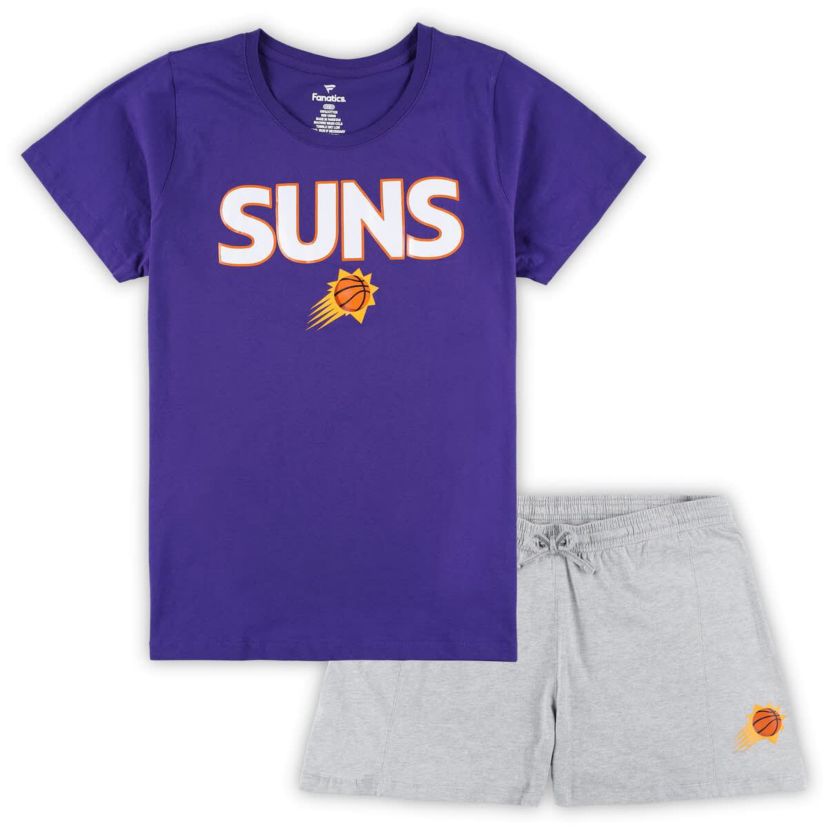 NBA Fanatics Phoenix Suns Plus Size T-Shirt & Shorts Combo Set