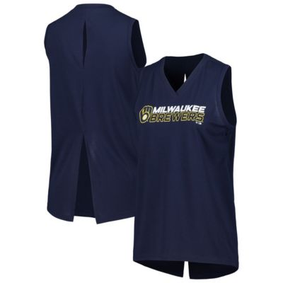 MLB Milwaukee Brewers Paisley Chase V-Neck Tank Top