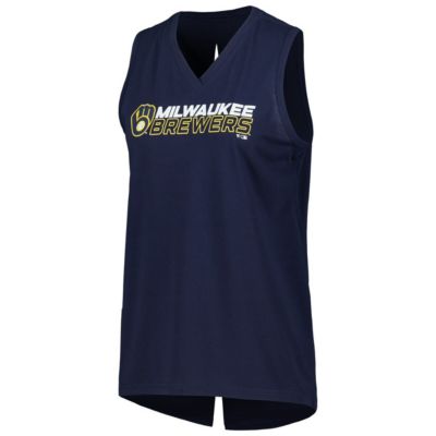 MLB Milwaukee Brewers Paisley Chase V-Neck Tank Top