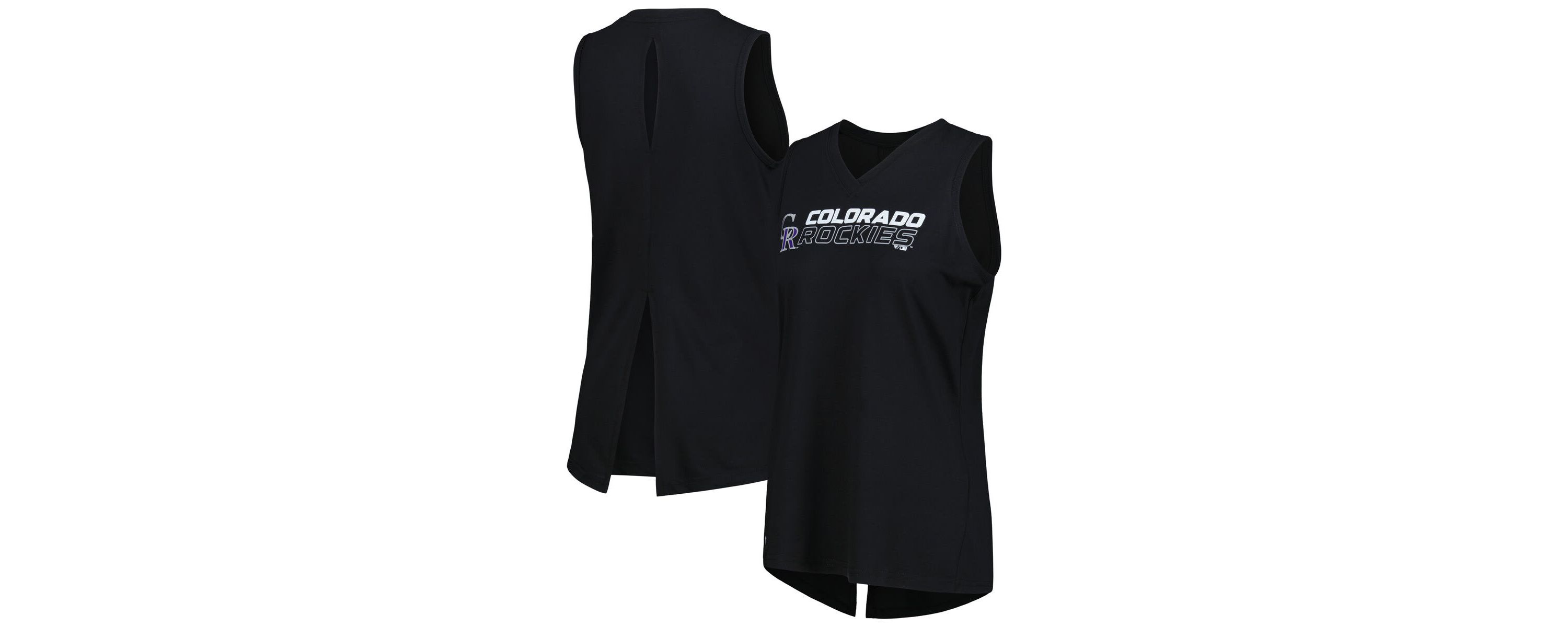 MLB Colorado Rockies Paisley Chase V-Neck Tank Top