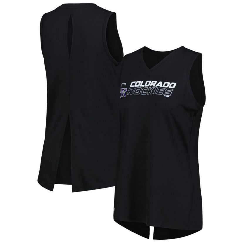 MLB Colorado Rockies Paisley Chase V-Neck Tank Top
