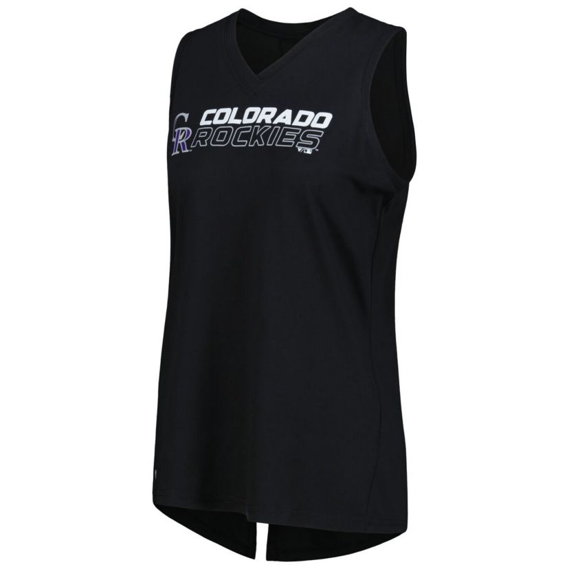 MLB Colorado Rockies Paisley Chase V-Neck Tank Top