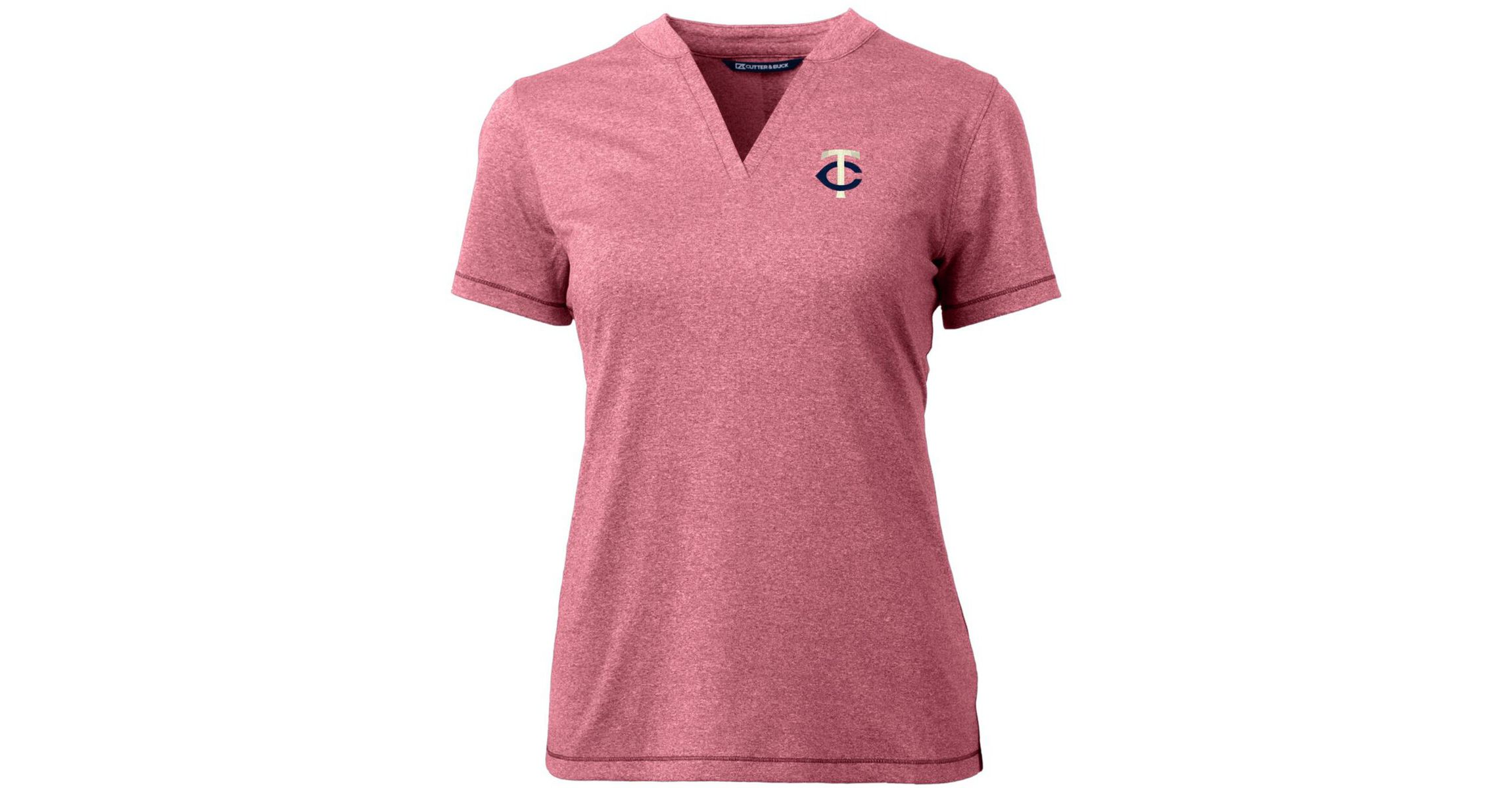 MLB Minnesota Twins DryTec Forge Stretch V-Neck Blade Top