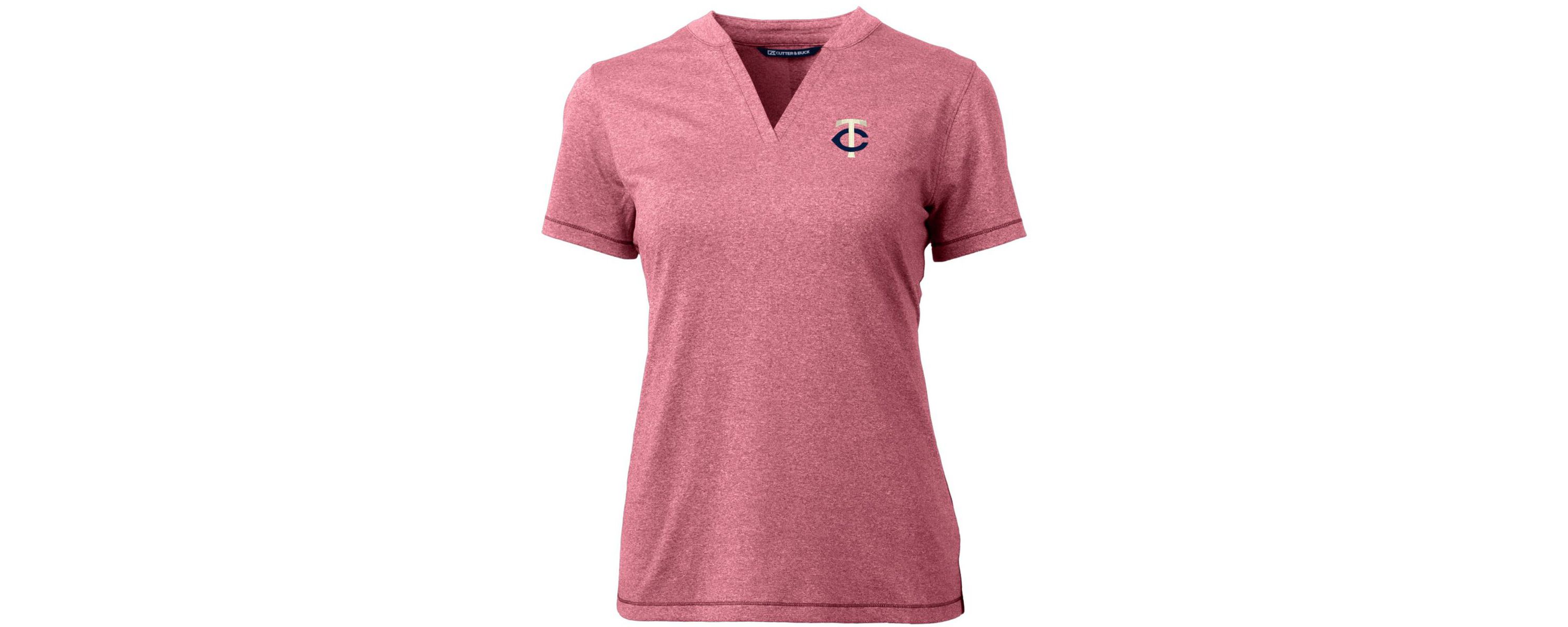 MLB Minnesota Twins DryTec Forge Stretch V-Neck Blade Top