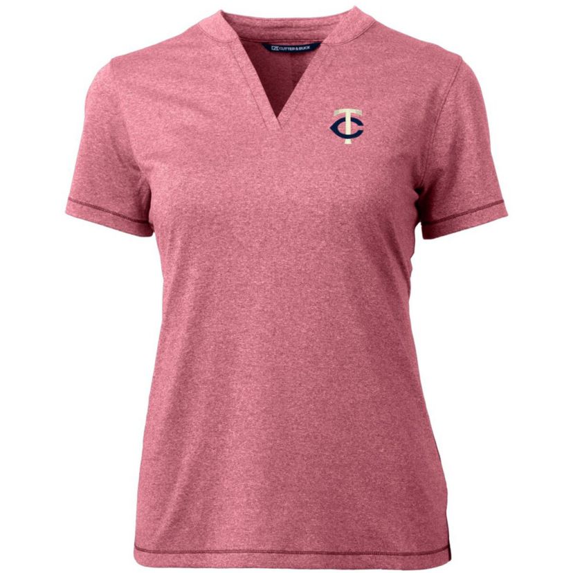 MLB Minnesota Twins DryTec Forge Stretch V-Neck Blade Top