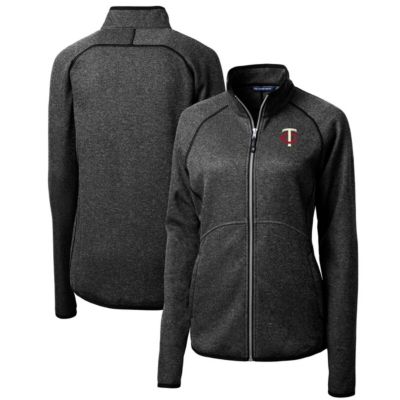 MLB Heather Minnesota Twins Mainsail Sweater Knit Full-Zip Jacket