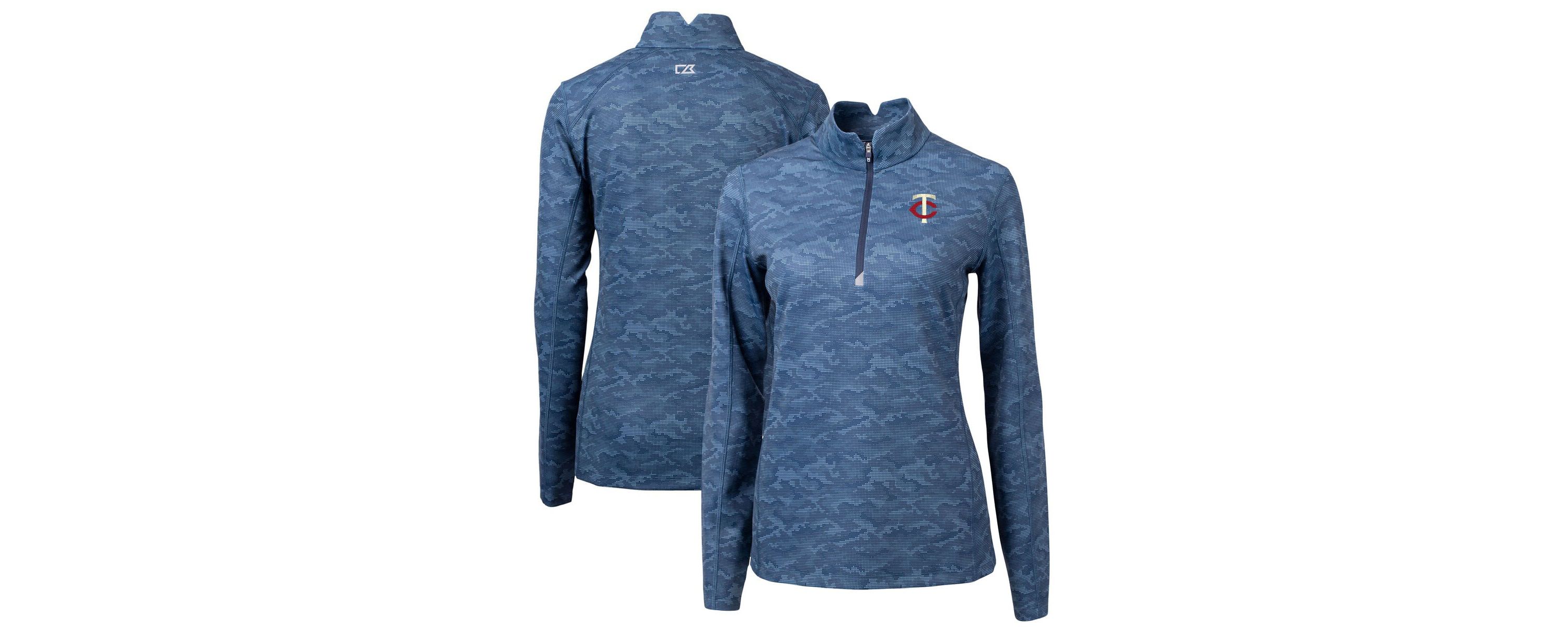 MLB Minnesota Twins DryTec Traverse Stretch Quarter-Zip Pullover Top