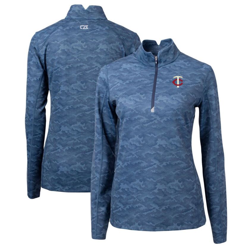 MLB Minnesota Twins DryTec Traverse Stretch Quarter-Zip Pullover Top