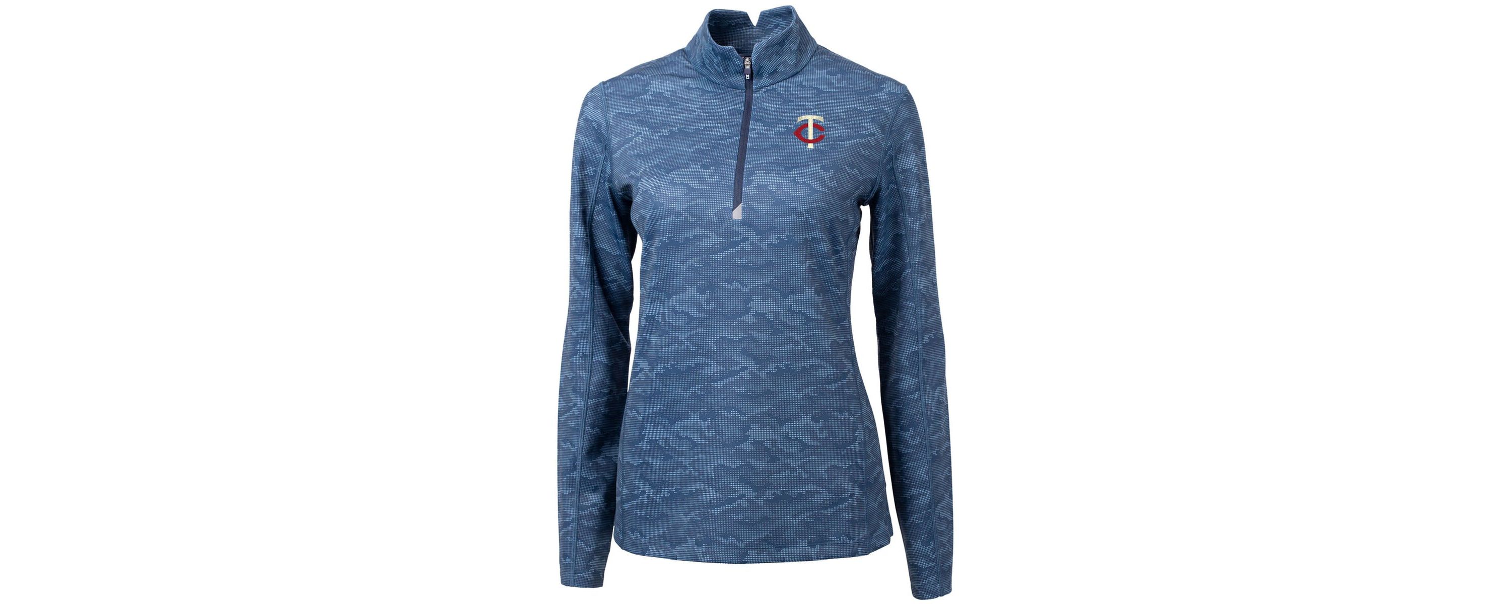MLB Minnesota Twins DryTec Traverse Stretch Quarter-Zip Pullover Top