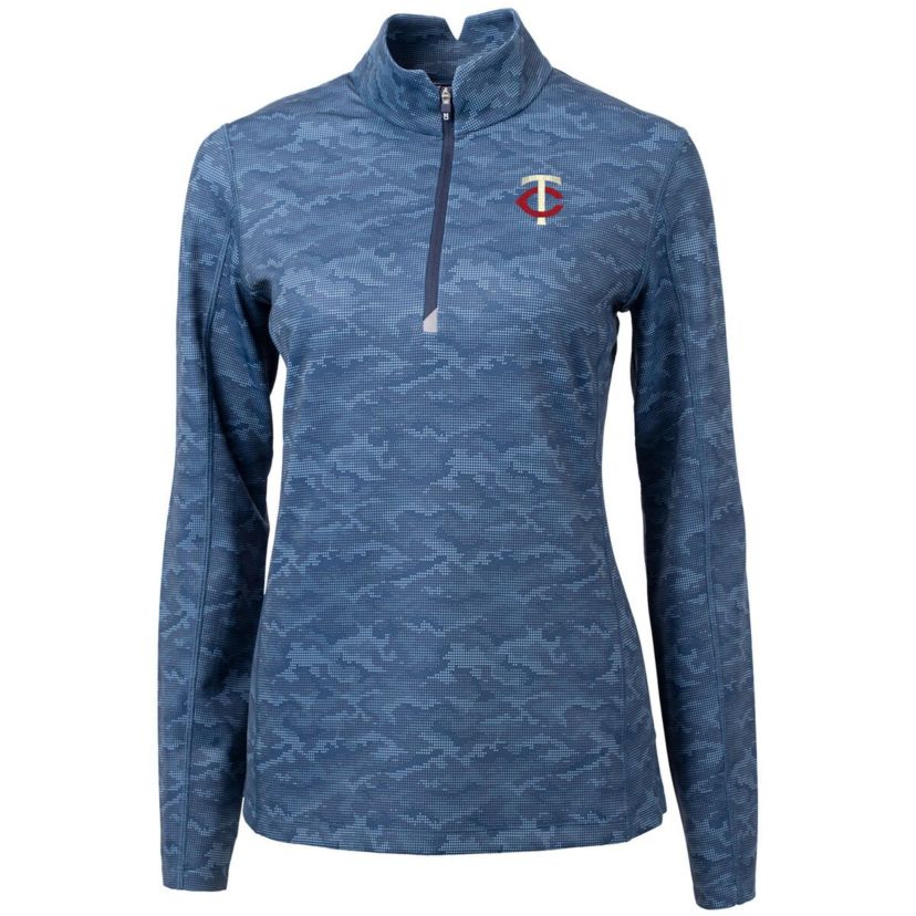 MLB Minnesota Twins DryTec Traverse Stretch Quarter-Zip Pullover Top