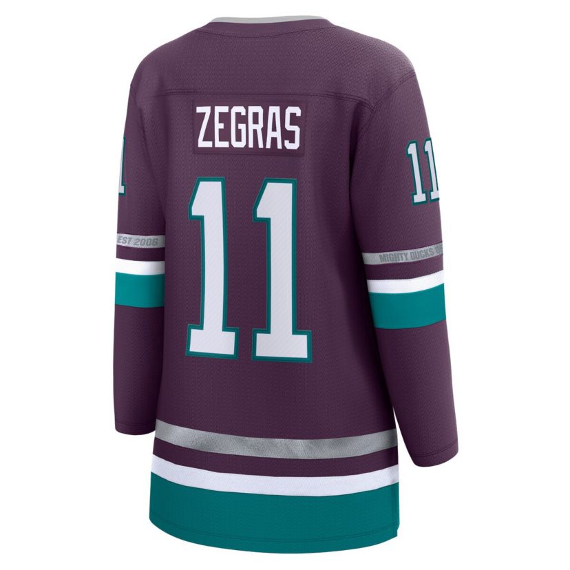 NHL Fanatics Trevor Zegras Anaheim Ducks Breakaway Jersey
