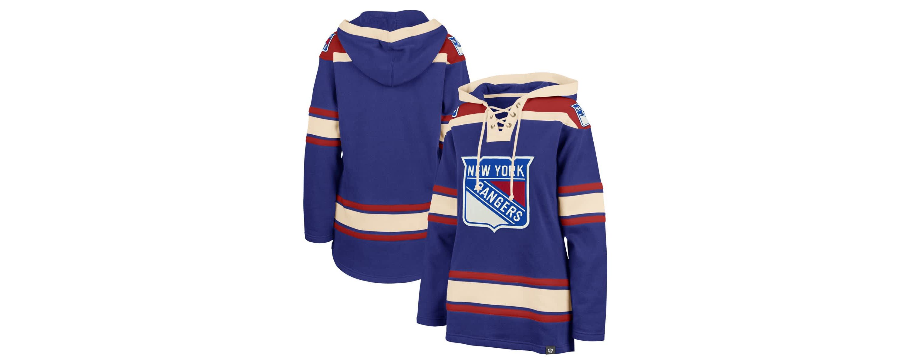 NHL New York Rangers Superior Lacer Pullover Hoodie