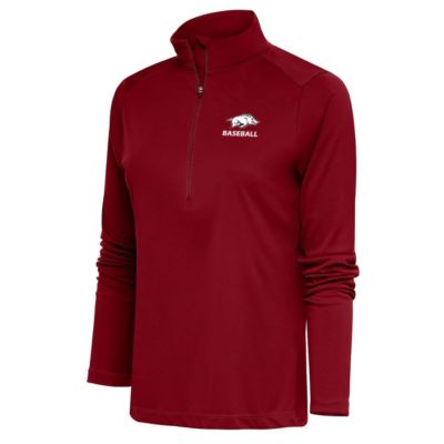 NCAA Arkansas Razorbacks Baseball Tribute Half-Zip Pullover Top