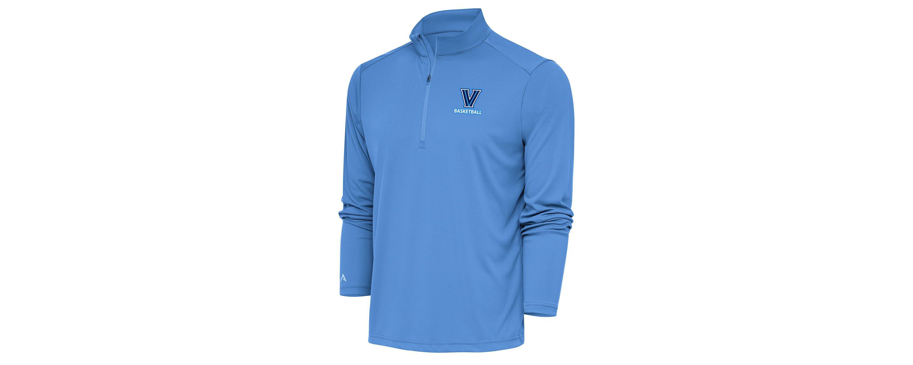 NCAA Villanova Wildcats Basketball Tribute Half-Zip Pullover Top