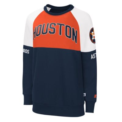 MLB Houston Astros Baseline Raglan Pullover Sweatshirt