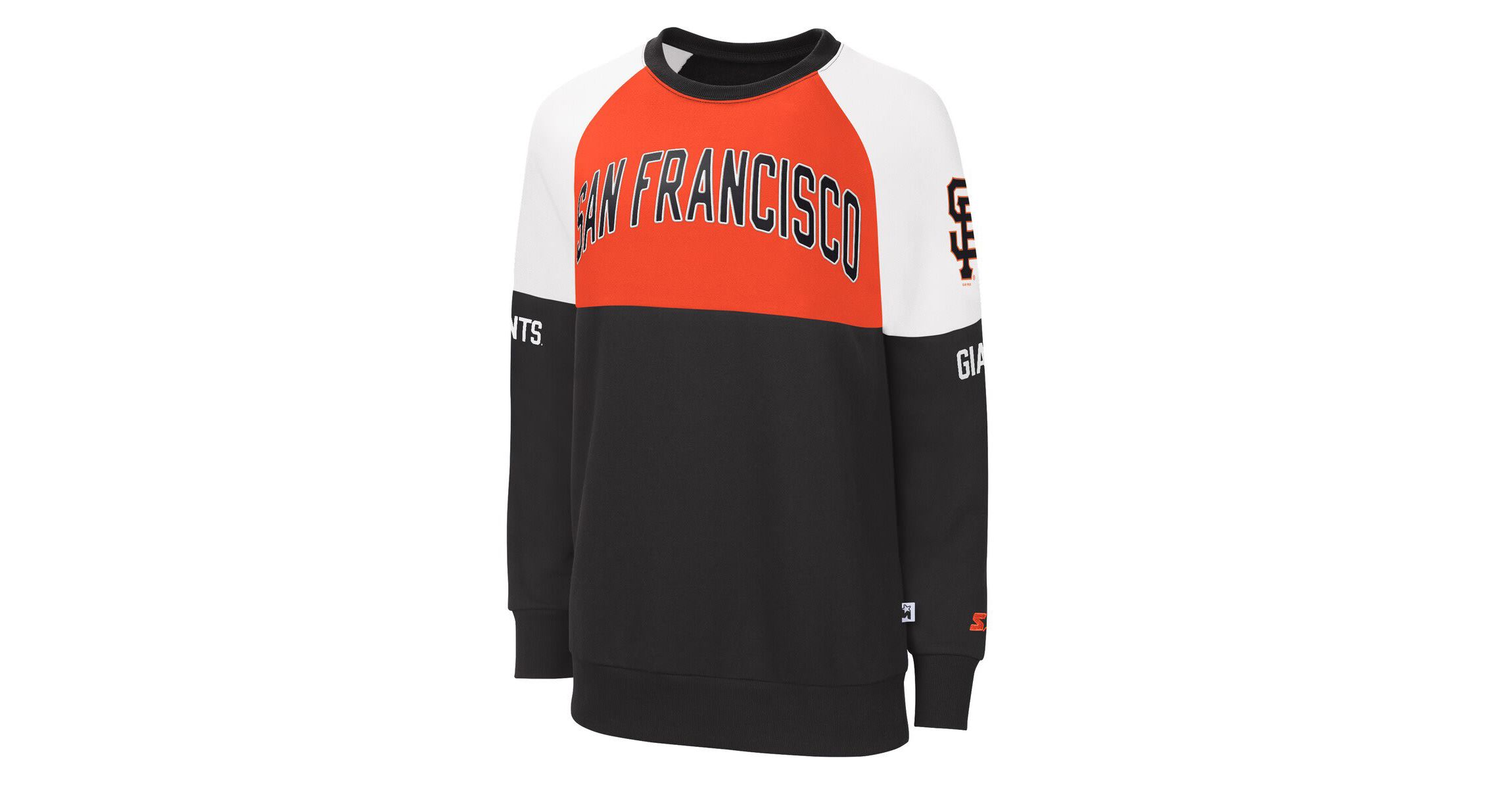 MLB San Francisco Giants Baseline Raglan Pullover Sweatshirt