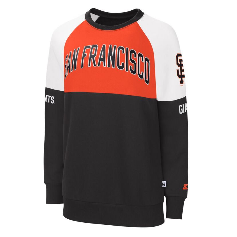 MLB San Francisco Giants Baseline Raglan Pullover Sweatshirt