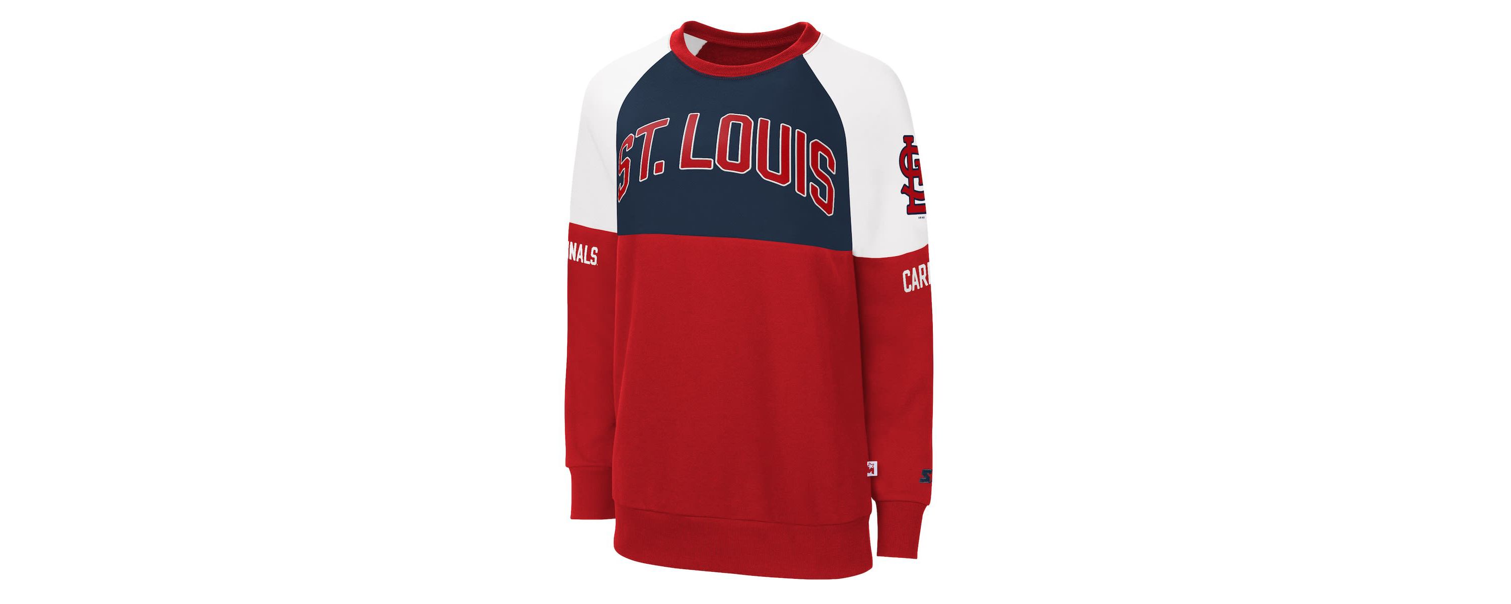 MLB St. Louis Cardinals Baseline Raglan Pullover Sweatshirt