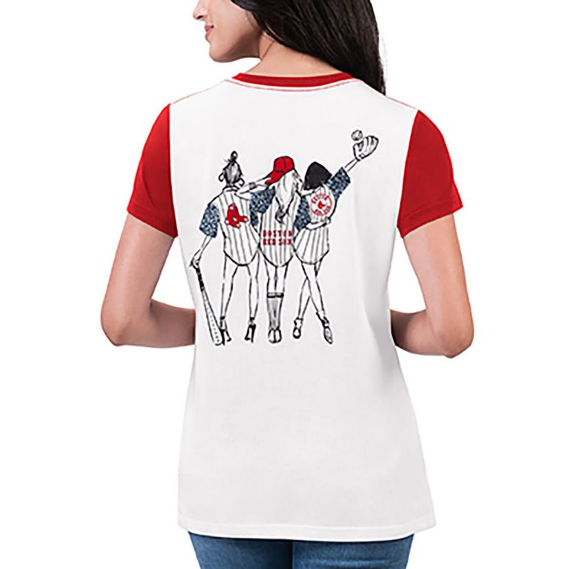 Boston Red Sox MLB Boston Sox Illustration Ringer T-Shirt