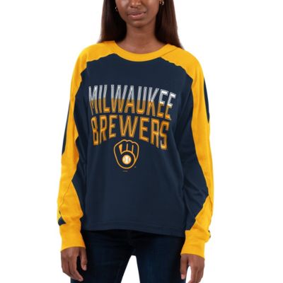 MLB Milwaukee Brewers Smash Raglan Long Sleeve T-Shirt