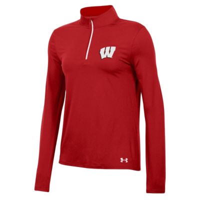 NCAA Under Armour Wisconsin Badgers Gameday Knockout Quarter-Zip Top