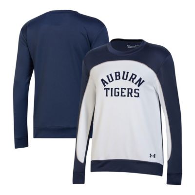 NCAA Under Armour Auburn Tigers Colorblock Pullover Sweatshirt