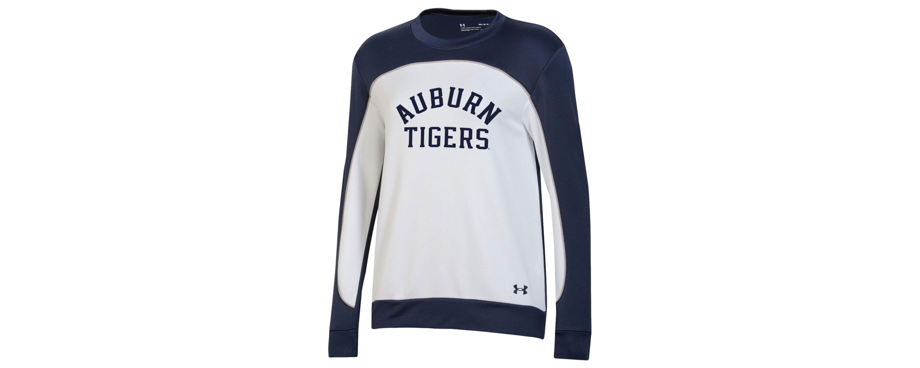 NCAA Under Armour Auburn Tigers Colorblock Pullover Sweatshirt