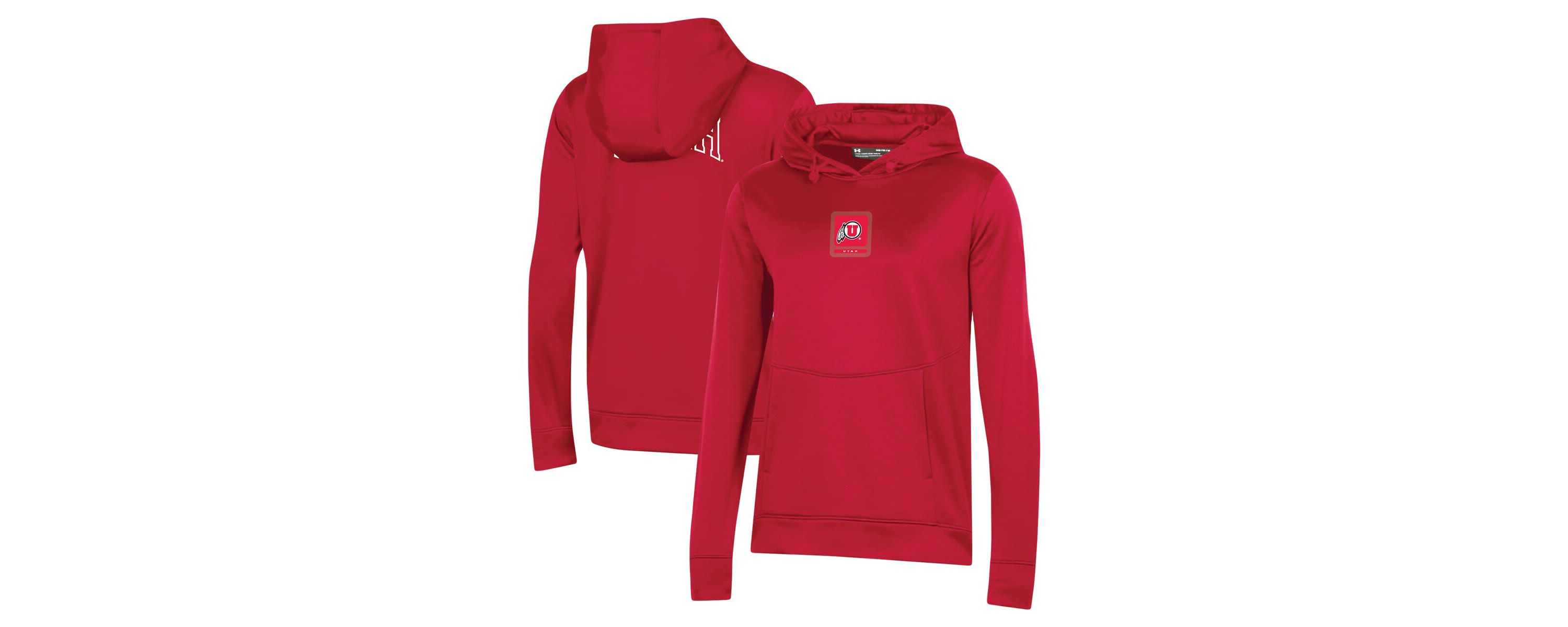 NCAA Under Armour Utah Utes 2023 Sideline Performance Pullover Hoodie