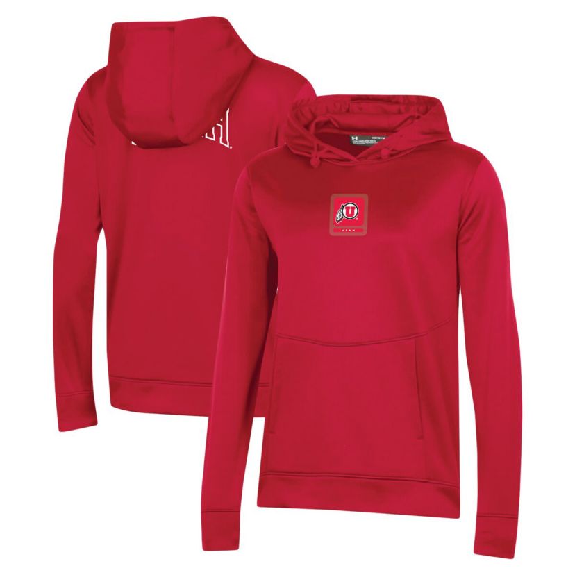 NCAA Under Armour Utah Utes 2023 Sideline Performance Pullover Hoodie