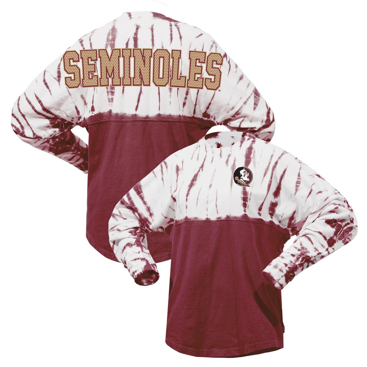 NCAA Florida State Seminoles Tie-Dye Long Sleeve Jersey T-Shirt