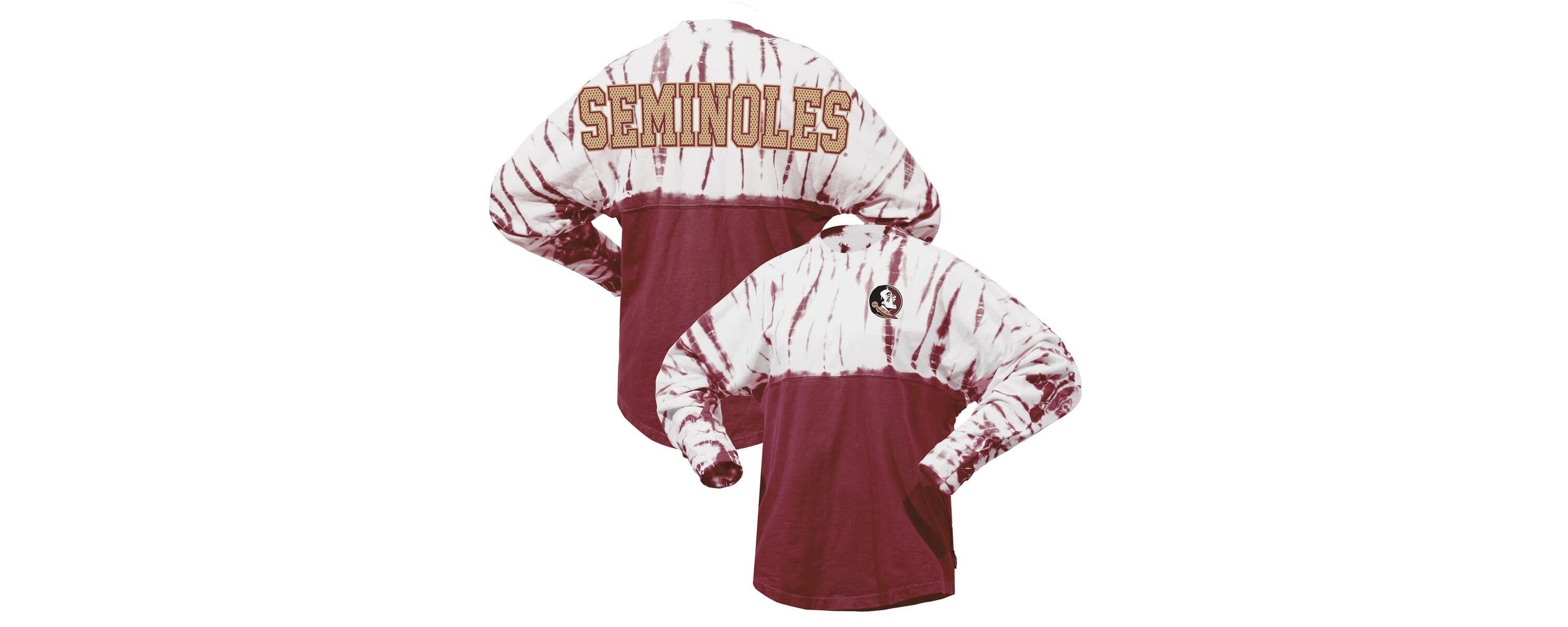 NCAA Florida State Seminoles Tie-Dye Long Sleeve Jersey T-Shirt