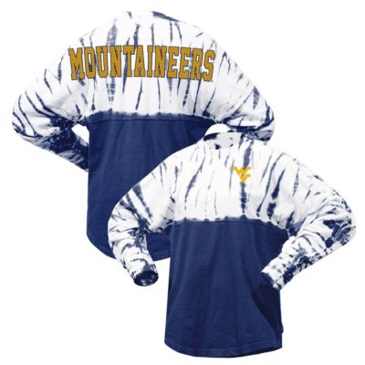 NCAA West Virginia Mountaineers Tie-Dye Long Sleeve Jersey T-Shirt