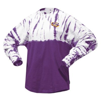 NCAA LSU Tigers Tie-Dye Long Sleeve Jersey T-Shirt