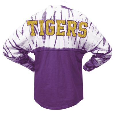 NCAA LSU Tigers Tie-Dye Long Sleeve Jersey T-Shirt