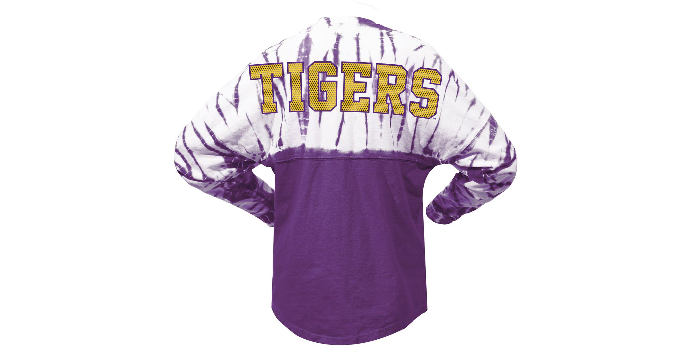 NCAA LSU Tigers Tie-Dye Long Sleeve Jersey T-Shirt