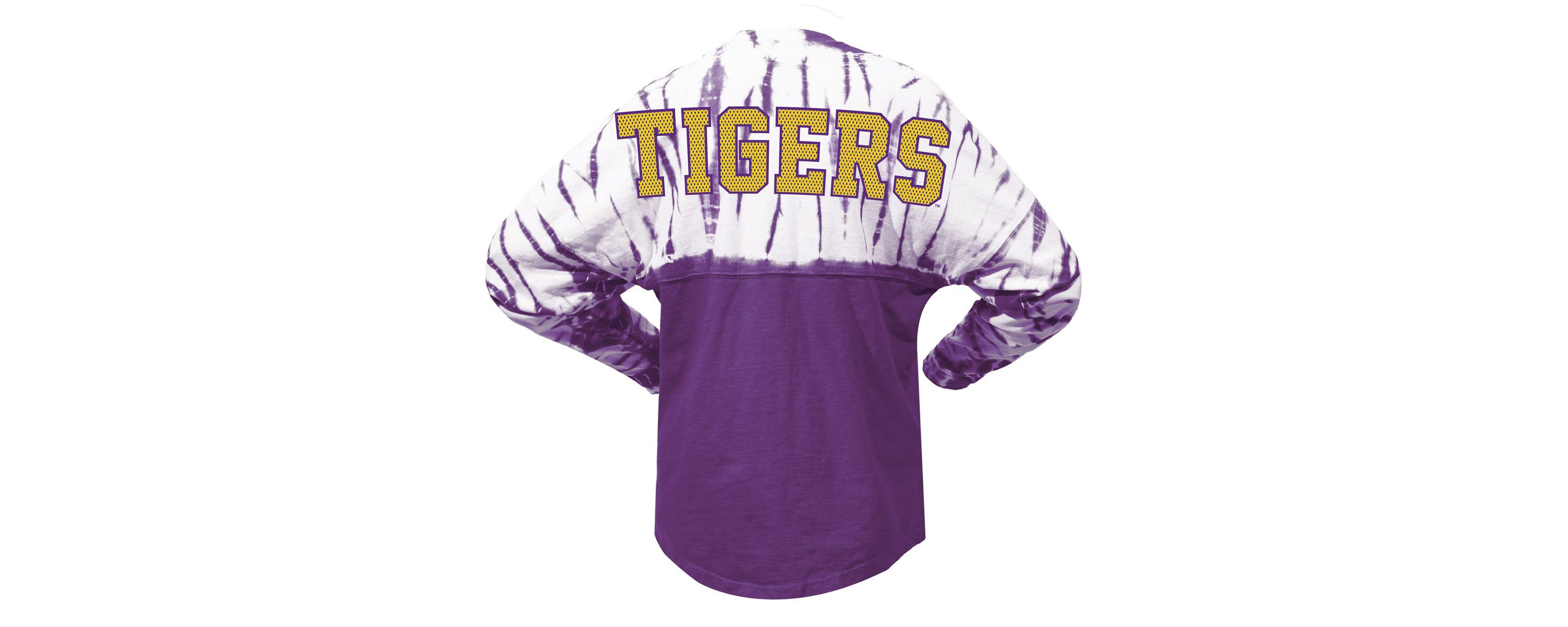 NCAA LSU Tigers Tie-Dye Long Sleeve Jersey T-Shirt