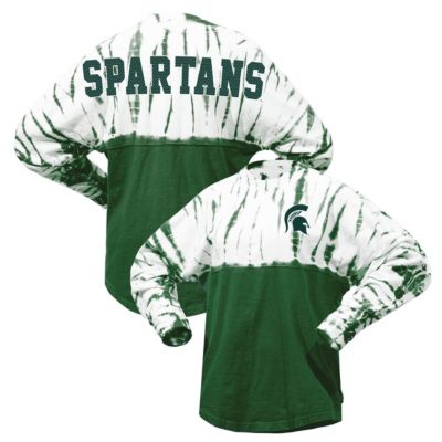 NCAA Michigan State Spartans Tie-Dye Long Sleeve Jersey T-Shirt