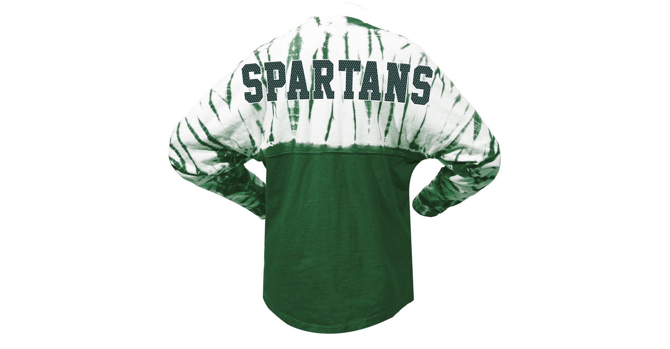NCAA Michigan State Spartans Tie-Dye Long Sleeve Jersey T-Shirt