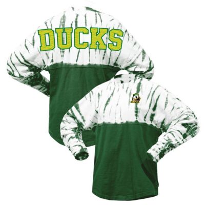 NCAA Oregon Ducks Tie-Dye Long Sleeve Jersey T-Shirt