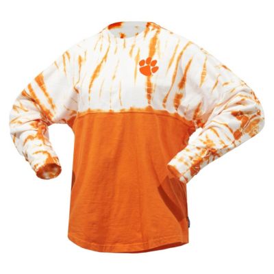 NCAA Clemson Tigers Tie-Dye Long Sleeve Jersey T-Shirt