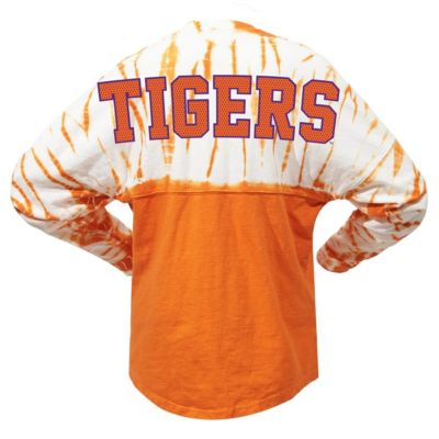 NCAA Clemson Tigers Tie-Dye Long Sleeve Jersey T-Shirt