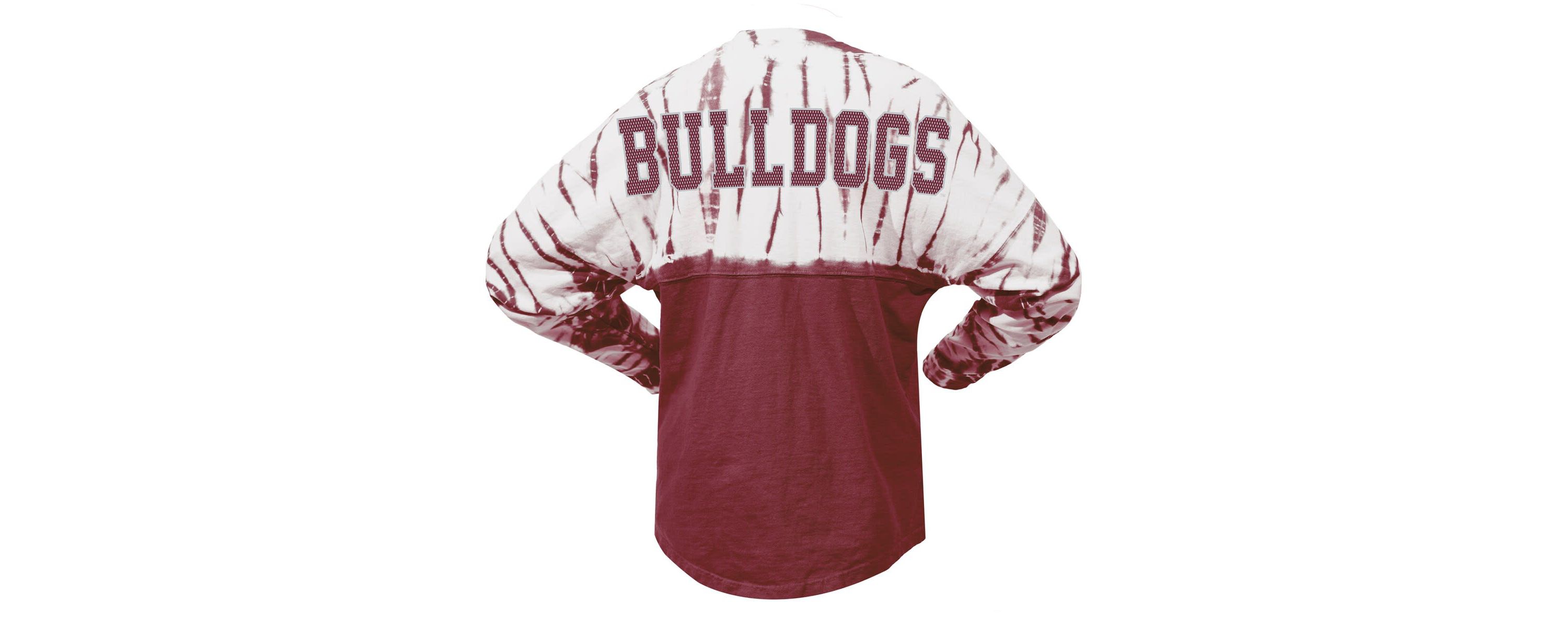 NCAA Mississippi State Bulldogs Tie-Dye Long Sleeve Jersey T-Shirt