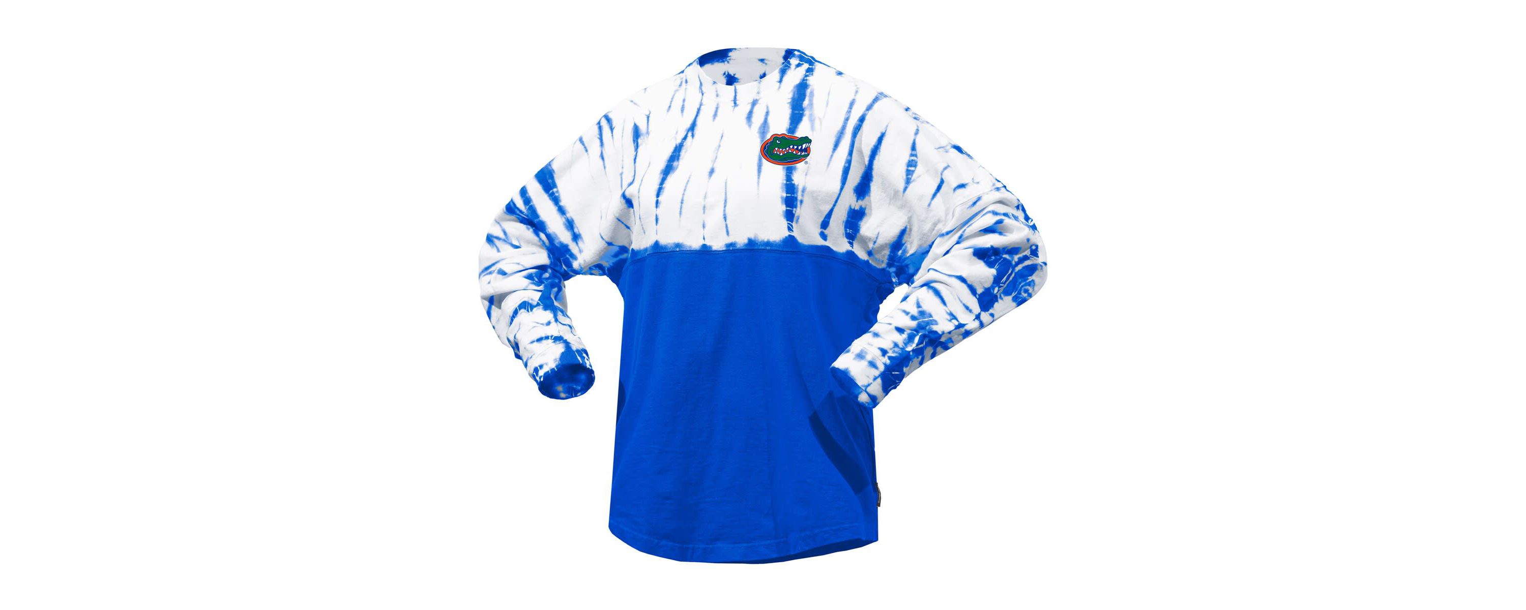 NCAA Florida Gators Tie-Dye Long Sleeve Jersey T-Shirt