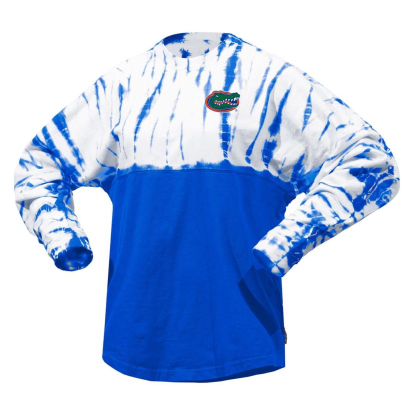 NCAA Florida Gators Tie-Dye Long Sleeve Jersey T-Shirt