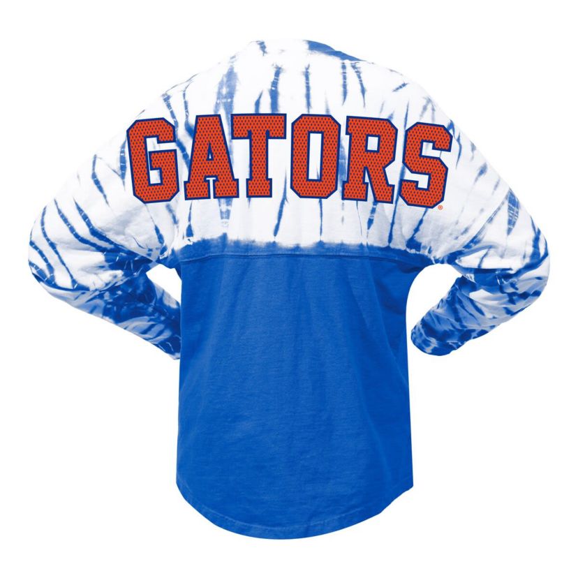 NCAA Florida Gators Tie-Dye Long Sleeve Jersey T-Shirt