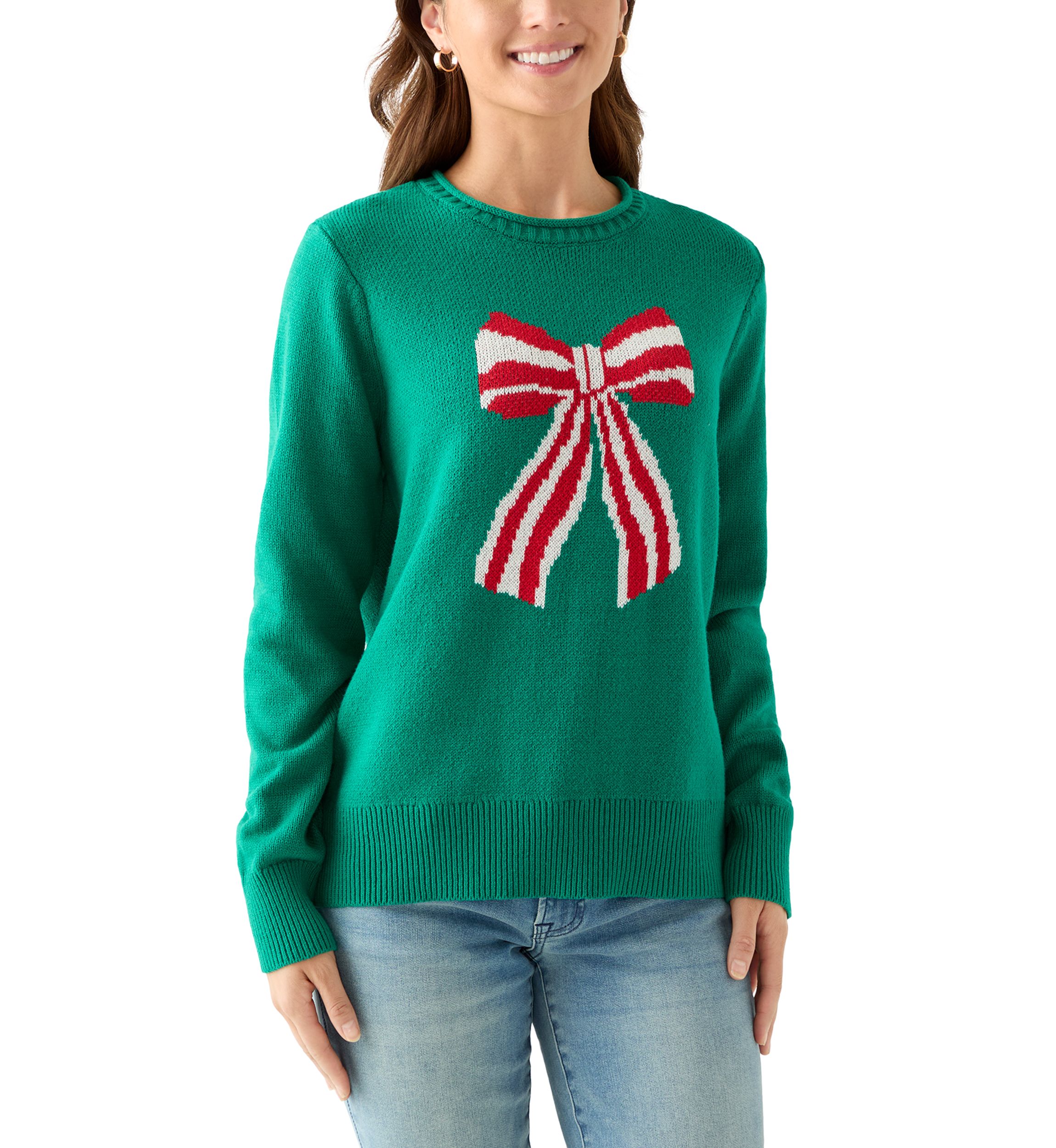 Petite Intarsia Pullover Sweater