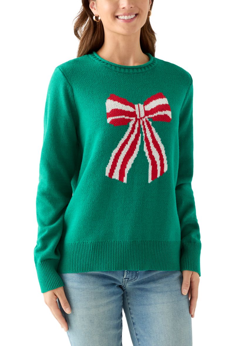 Petite Intarsia Pullover Sweater