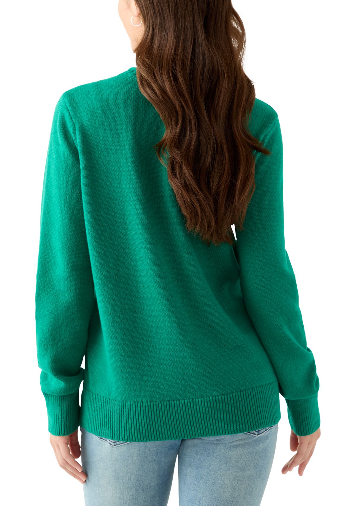 Petite Intarsia Pullover Sweater