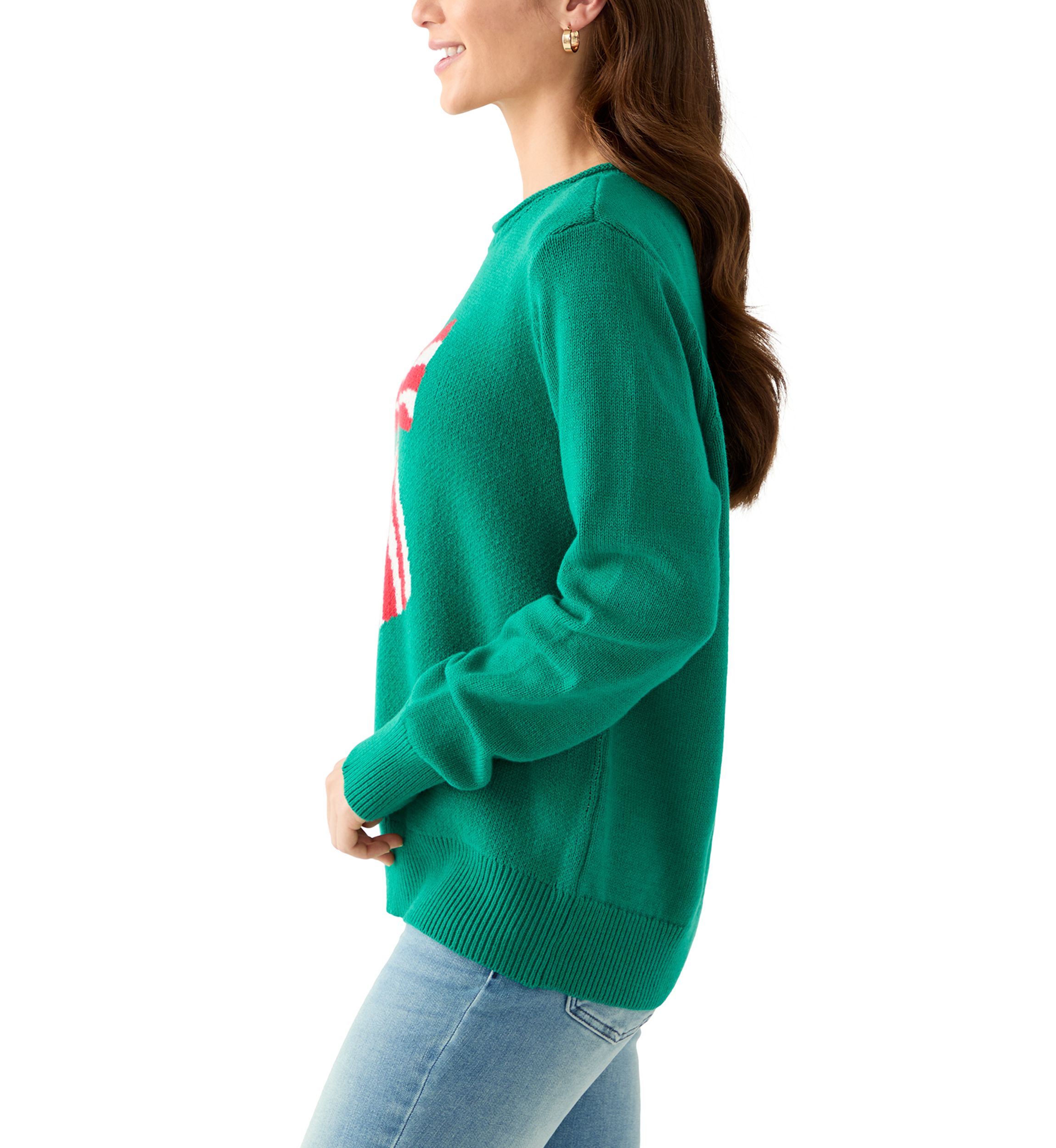 Petite Intarsia Pullover Sweater